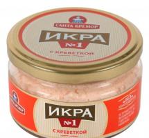 Икра мойвы с креветкой Санта Бремор 180гр