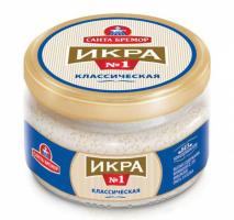 Икра деликатесная мойвы "Икра №1 классическая 180 гр