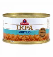 Икра деликатесная люкс минтая ж/б 130 гр
