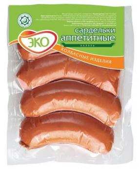 Сардельки "Аппетитные Халяль" 400гр. в/у эколь