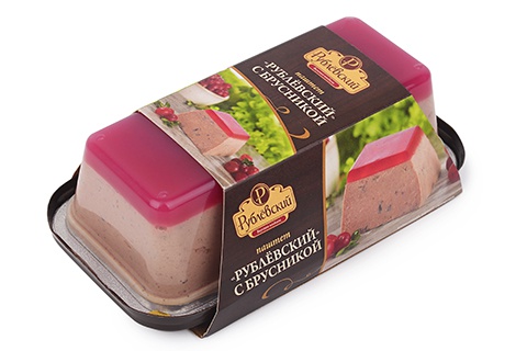 Паштет Рублевский с брусникой запеч.охлаж.200гр