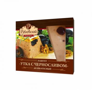 ПАШТЕТ РУБЛЕВСКИЙ УТКА С ЧЕРНОСЛИВОМ ДЕЛИКАТЕСНЫЙ, 200 Г