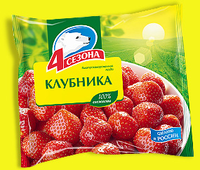 Клубника 4 сезона 300гр (заморож)