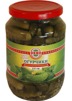 Огурчики "Деко" корнишоны (3-6) 670 гр