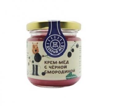 КРЕМ-МЁД С ЧЁРНОЙ СМОРОДИНОЙ, 220Г (ДОБРЫЙ МЁД)