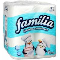 БУМАЖНЫЕ ПОЛОТЕНЦА FAMILIA 2 СЛОЯ 4 РУЛ