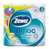 Туалетная бумага Zewa Deluxe Белая, 3 слоя, 4 рулона.