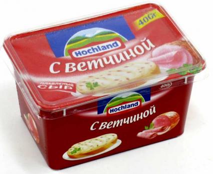 Сыр Hochland с ветчиной ванна 400гр