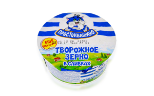 Творог зерненый Простоквашино в сливках 7% 130 г