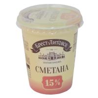 Сметана 15% Брест-Литовск 315 гр