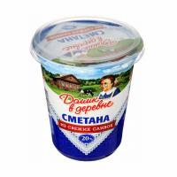Сметана 20% Домик в деревне 330 гр