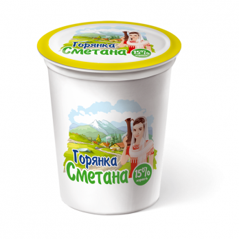 Сметана 15% Горянка 500гр