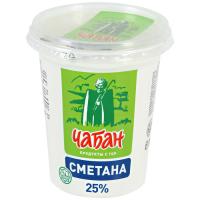 Сметана 25% Чабан 400гр