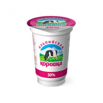 Сметанный продукт Альпийская Коровка 30% 400 г