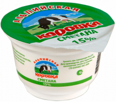 Сметанный продукт Альпийская Коровка 15% 200 гр